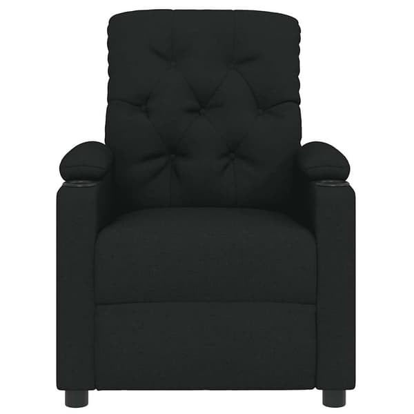 Reclinerfåtölj svart tyg
