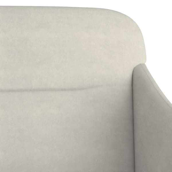 VidaXL Bänk gräddvit 110x76x80 cm sammet
