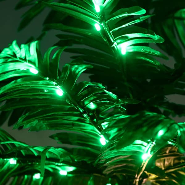 Palmträd med LED varmvit 192 LEDs 300 cm