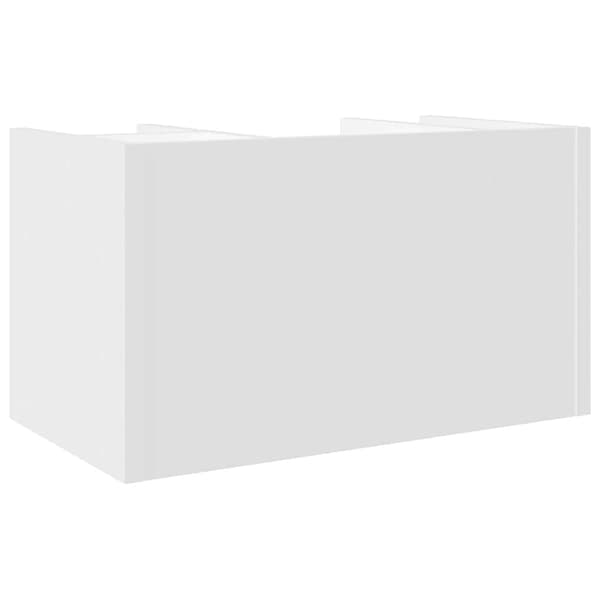 Skrivbordshyllor vit 44,5x24x25 cm konstruerat trä