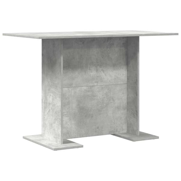 Matbord 110 x 60 x 75 cm Konstruerat trä Betonggrå Rektangulär