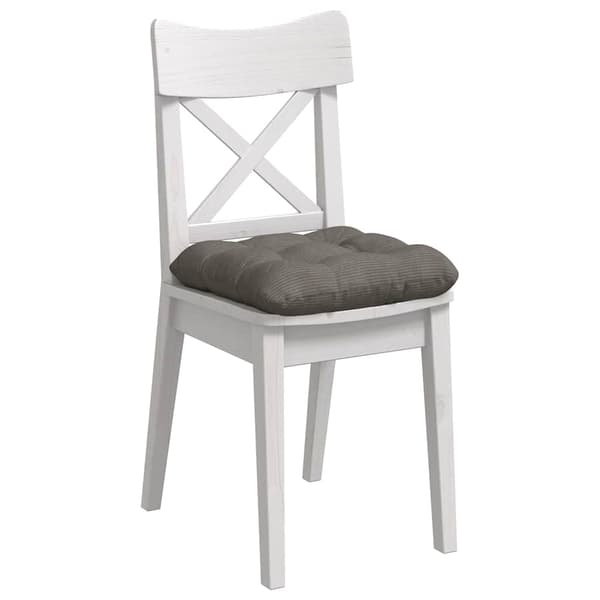 Sittkuddar 4 pcs Ljusgrå 45 x 45 cm Kordread tyg