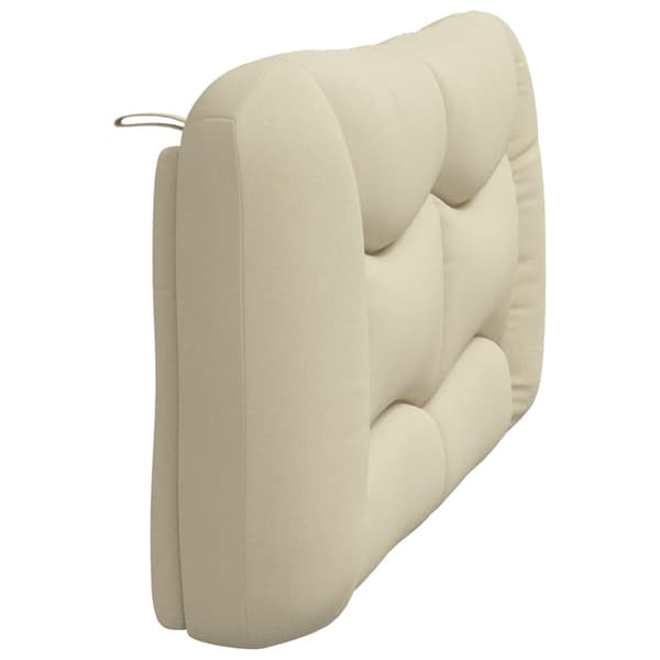 Headboard Cushion "Hvar" Cream 160 cm Fabric