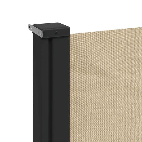 Infällbar sidomarkis beige 140x600 cm