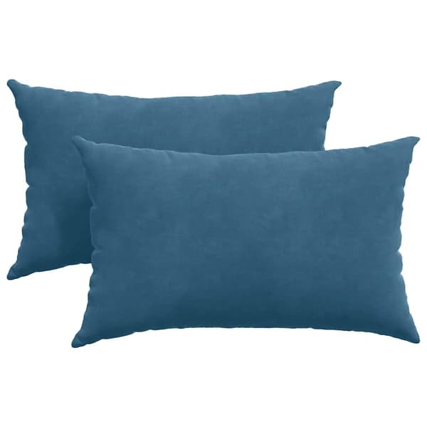 Sofakuddar 2 pcs Blå 50 x 30 cm Kordread tyg