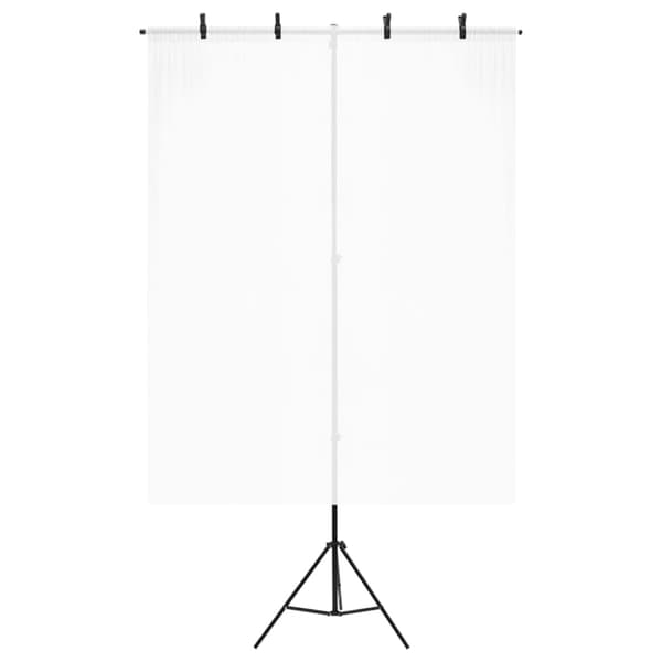 T-stativ svart 151x60x(70-200) cm