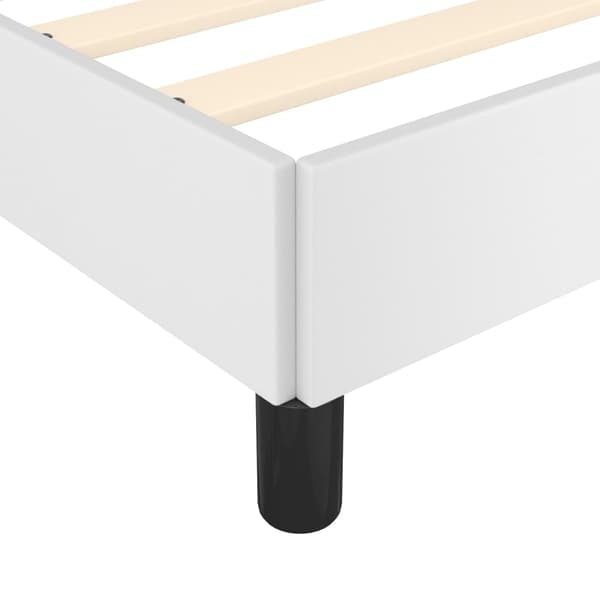 Sängram vit 90x190 cm konstläder