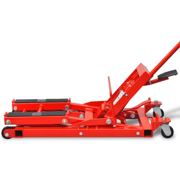 Hydraulisk MC-/ATV-lyft 680 kg röd