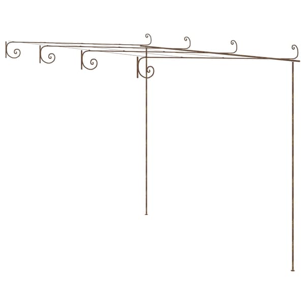 Pergola antikbrun 4x3x2,5 m järn