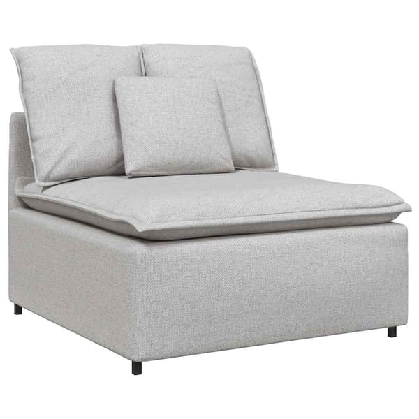 Modulär mittmodul för soffa med dynor molngrå 100 cm