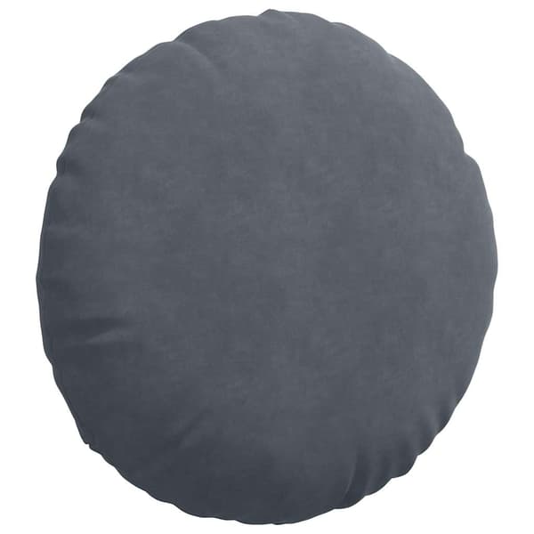 Sittkuddar 2 pcs Mörkgrå Ø60 x 21 cm Sammet