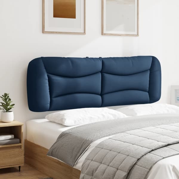Headboard Cushion "Hvar" Blue 160 cm Fabric