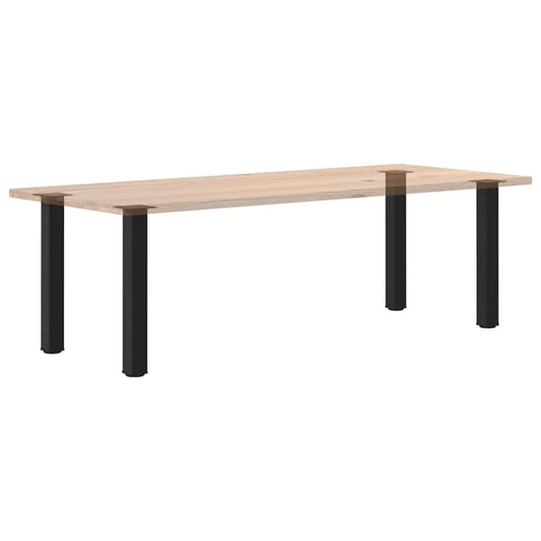 Konsolbordsben 4 st svarta 72-74 cm stål