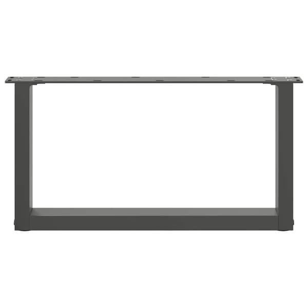 Soffbordsben U-formade 2 st antracit 70x(30-31) cm stål