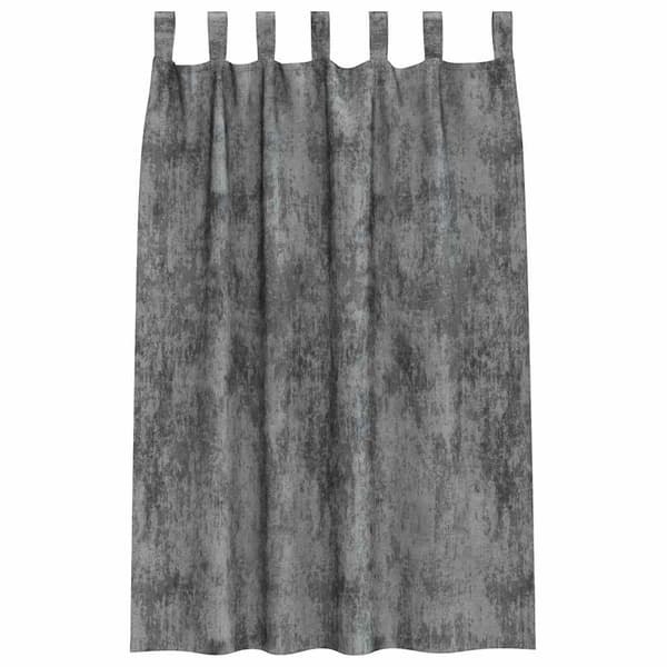 Sammetsgardiner 2 st Grå 175 x 140 cm Sammet