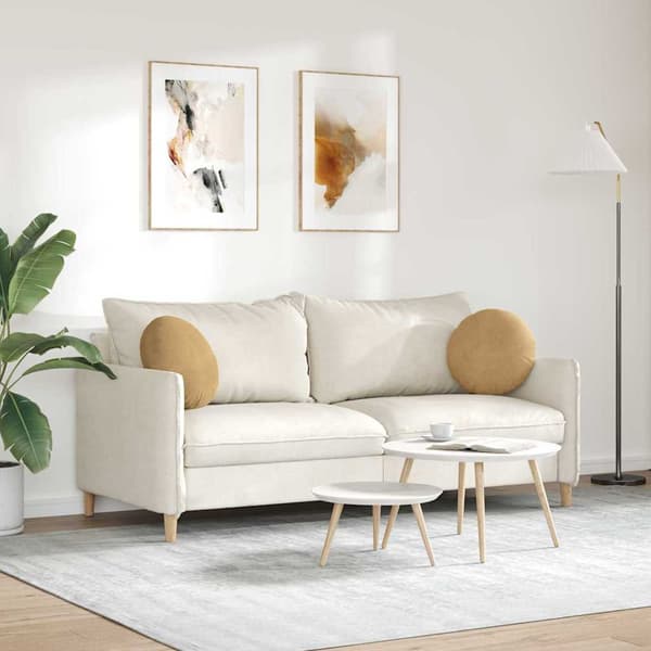 Sittkuddar 2 pcs Brun Ø 40 x 13 cm Sammet