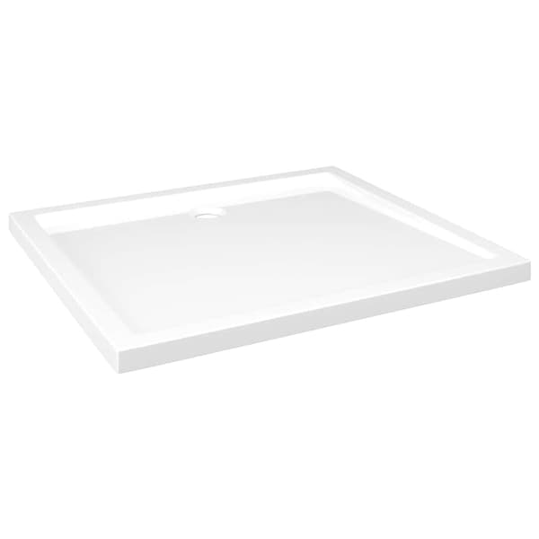 Duschkar rektangulärt ABS vit 80x90 cm