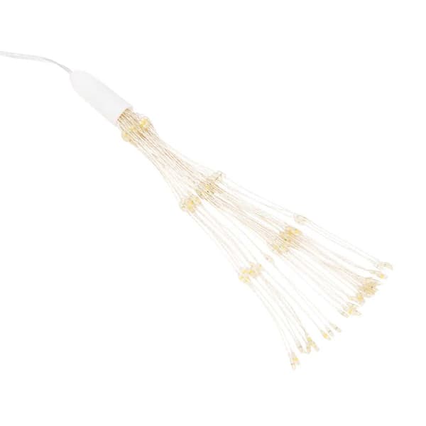 Julbelysning 4 st 140 LED blå 17 cm