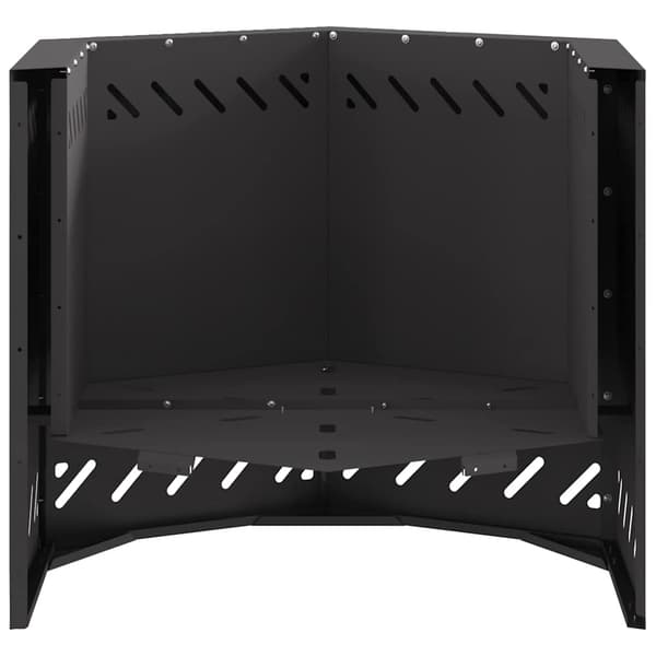 Röklös eldstad Svart 58 x 58 x 51 cm Stål