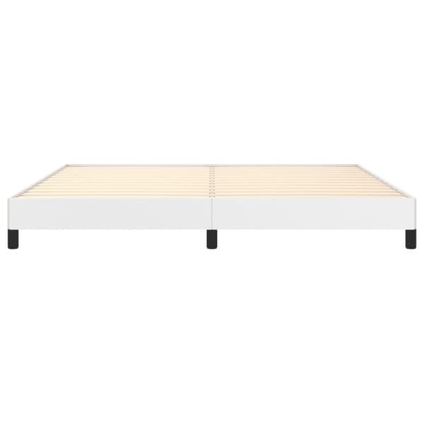 Sängram vit 200x200 cm konstläder