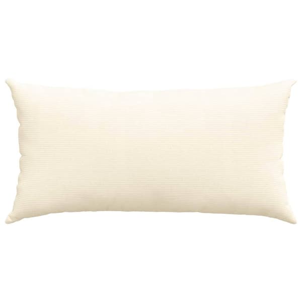 Sofakuddar 2 pcs Kräm 80 x 40 cm Kordread tyg