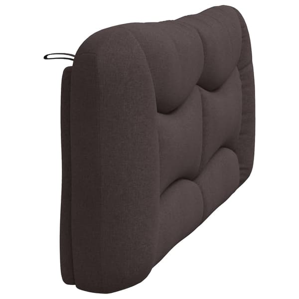 Headboard Cushion "Hvar" Dark Brown 180 cm Fabric