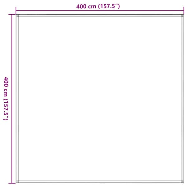 Tältmatta 400x400 cm antracit