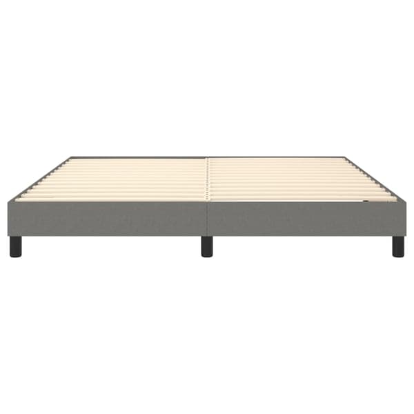Boxspring-sängram mörkgrå 180x200 cm tyg