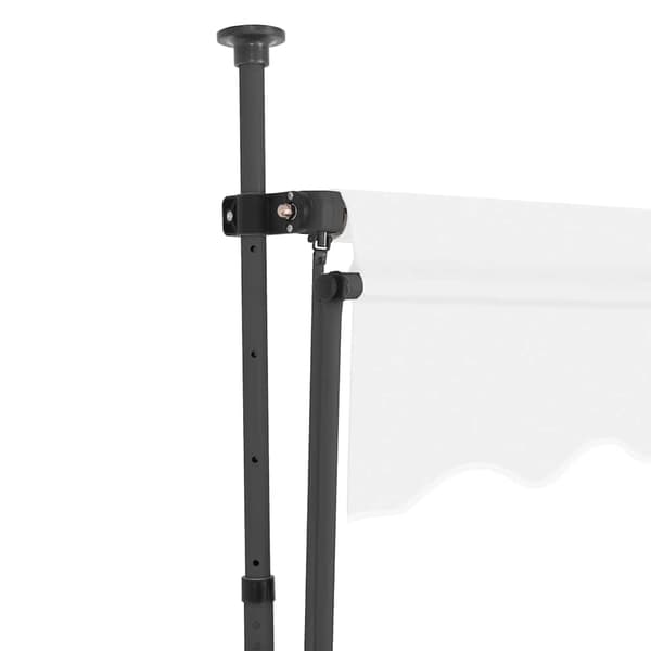 Markis manuellt infällbar med LED 300 cm gräddvit