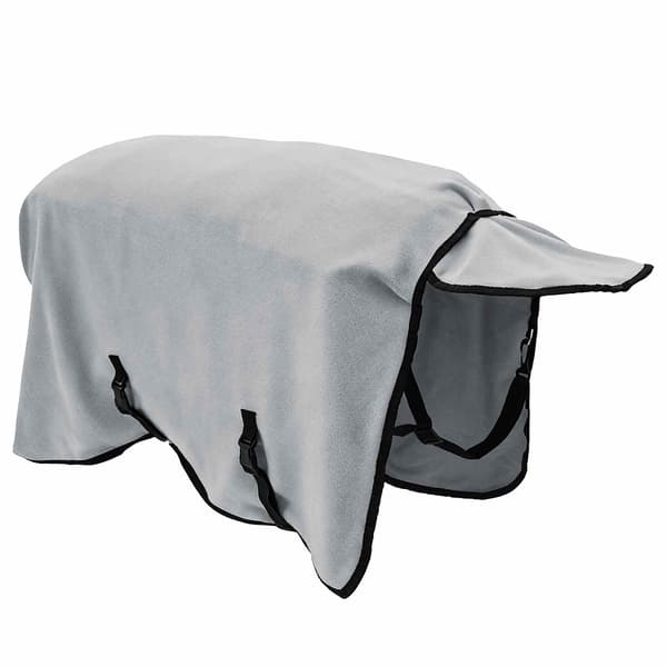 Hästdyna Fullt ljusgrå och rosa 85 cm Polyester Fleece
