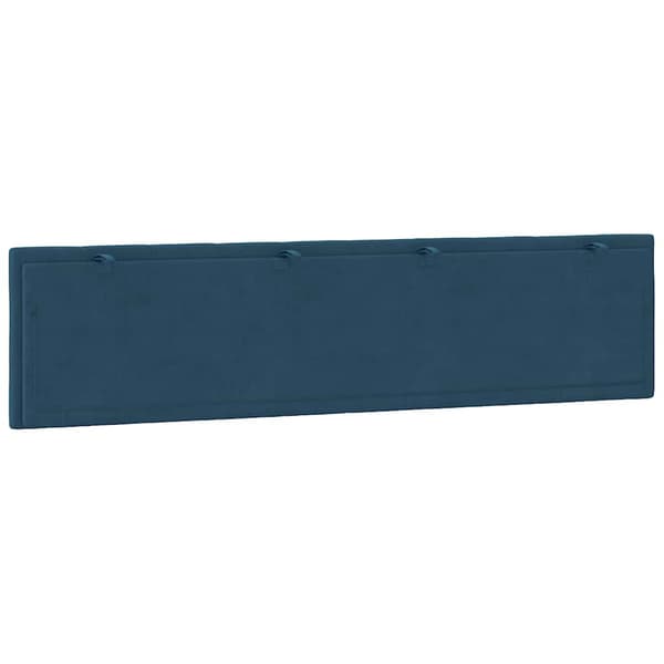 Headboard Cushion "Hanko" Blue 200 cm Velvet