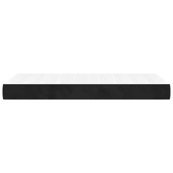 Pocketresårmadrass medium svart 80x210x20 cm sammet
