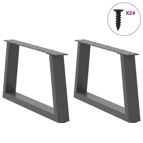 Soffbordsben V-formade 2 st antracit 60x(30-31,3) cm stål