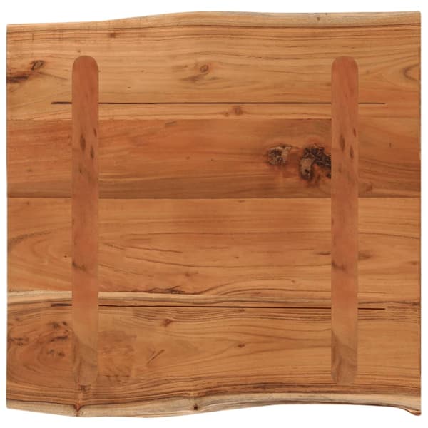 Bordsskiva 40x40x2,5 cm rektangulär massiv akacia rustik kant
