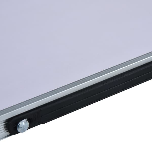 Hopfällbart campingbord vit aluminium 60x40 cm