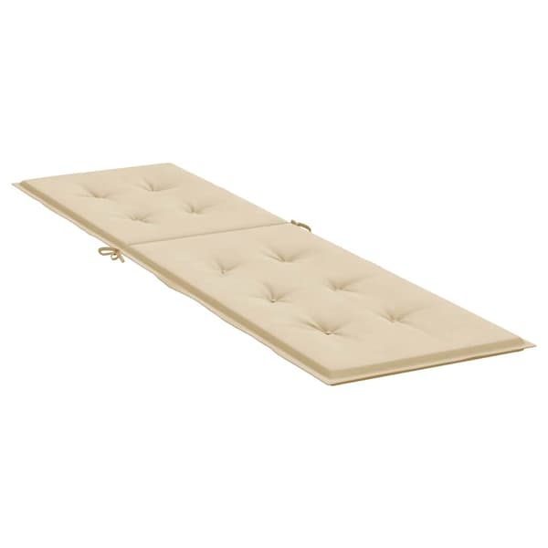 Solsängsdyna beige (75+105)x50x4 cm