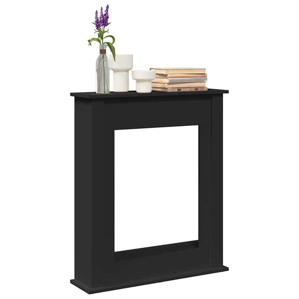 Spiselkrans svart 75x20x87,5 cm konstruerat trä