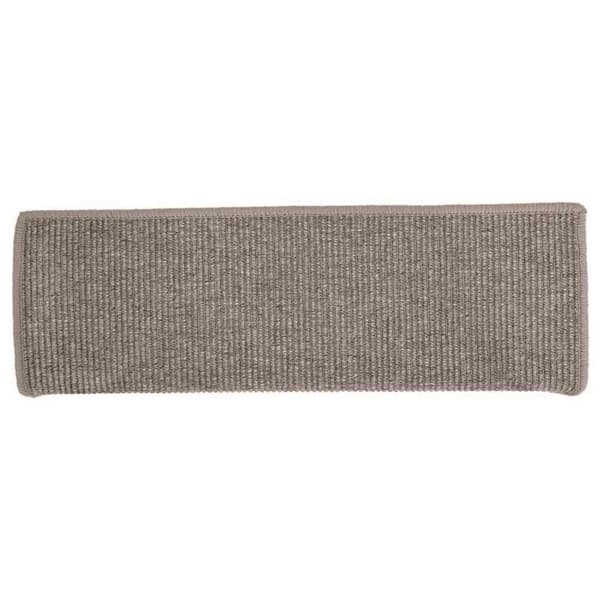 Trappmattor 15 st 65x21x4 cm mörkbeige rektangulär kant