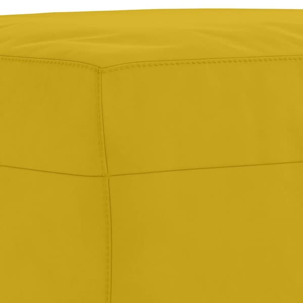 Fotpall Gul 70x55x41 cm sammet
