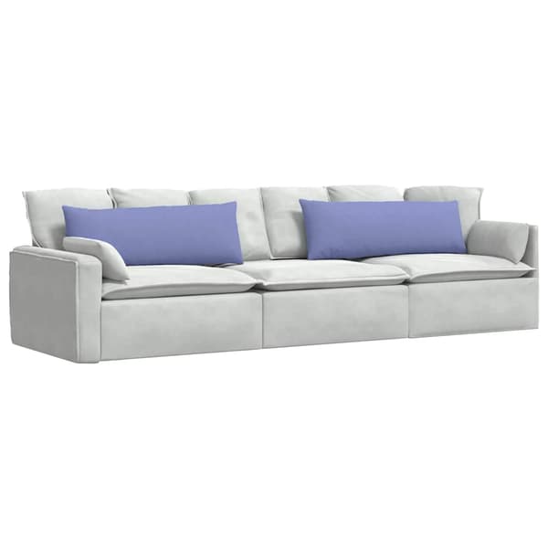Sofakuddar 2 pcs Jeansblå 120 x 40 cm tyg