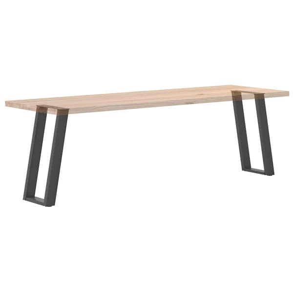 Konsolbordsben U-formade 2 st antracit 38x(72-73) cm stål