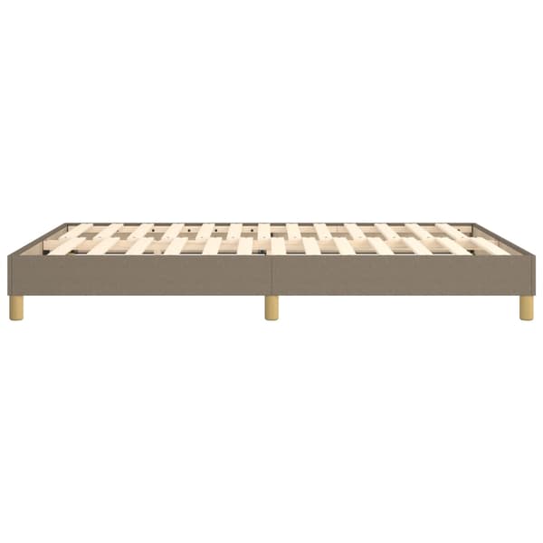 Boxspring-sängram taupe 140x190 cm tyg