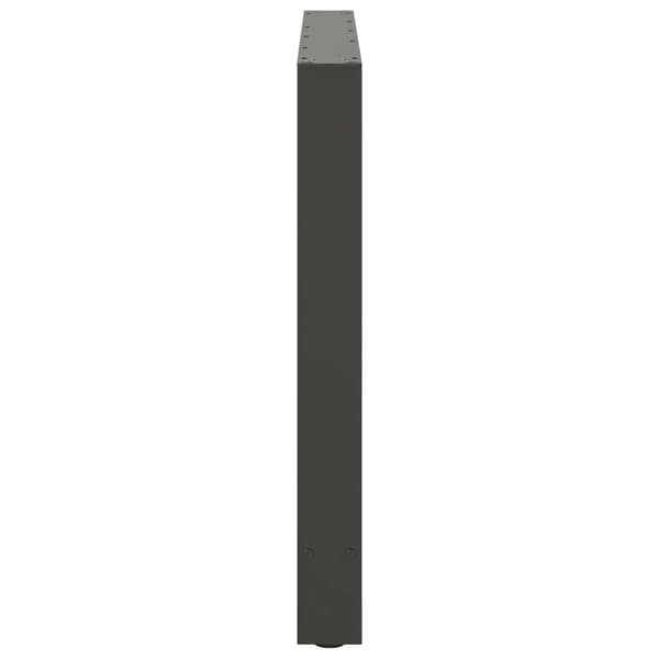 Matbordsben antracit 2 st 100x(72-73) cm stål