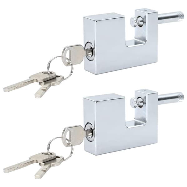 Hänglås 2 pcs Silver Stål
