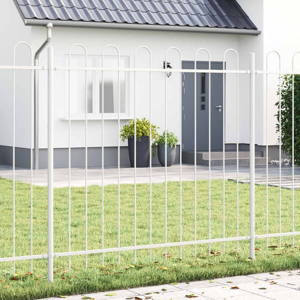 Trädgårdsstängsel BOXTEL 2 pcs 3,4 x 1 m Pulverlackerad stål