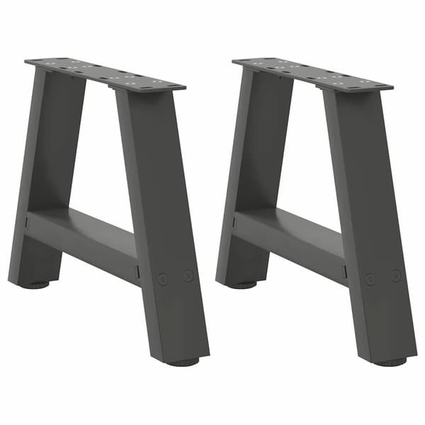 Soffbordsben A-formade 2 st antracit 40x(30-31) cm stål
