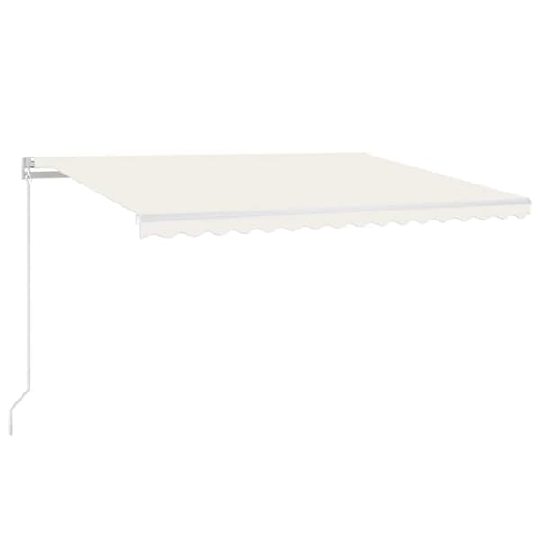 Automatisk markis 450x300 cm gräddvit