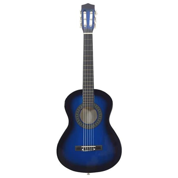 Klassisk gitarr för nybörjare 8 delar blå 1/2 34"