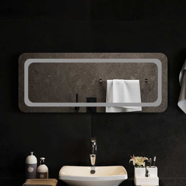 Badrumsspegel LED 100x40 cm