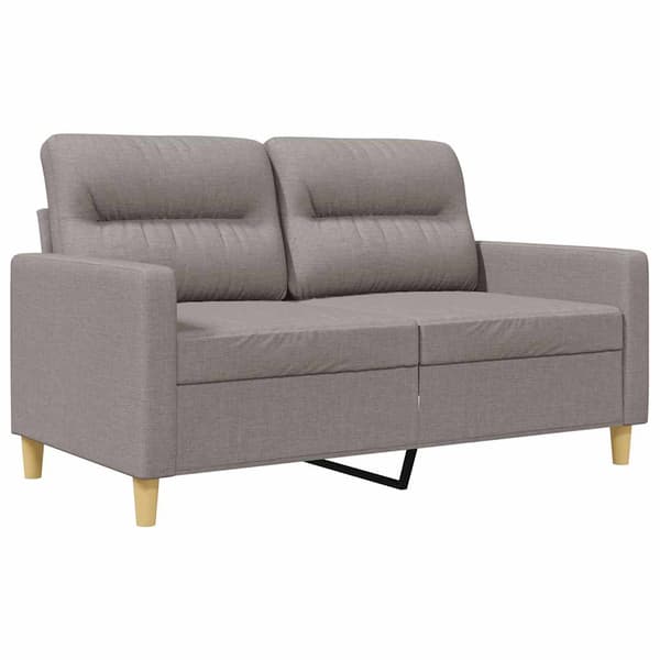 2-sitssoffa taupe 120 cm tyg